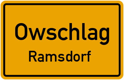 Straßenverzeichnis Owschlag Ramsdorf