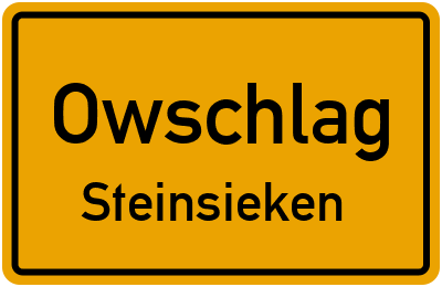 Straßenverzeichnis Owschlag Steinsieken