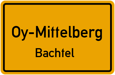 Straßenverzeichnis Oy-Mittelberg Bachtel