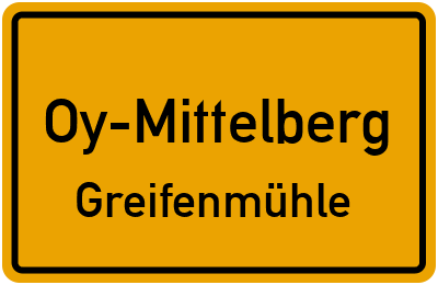 Straßenverzeichnis Oy-Mittelberg Greifenmühle
