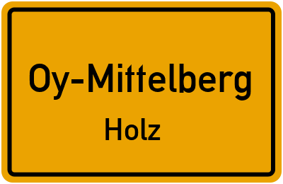 Straßenverzeichnis Oy-Mittelberg Holz