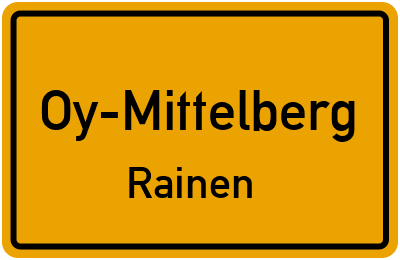 Straßenverzeichnis Oy-Mittelberg Rainen