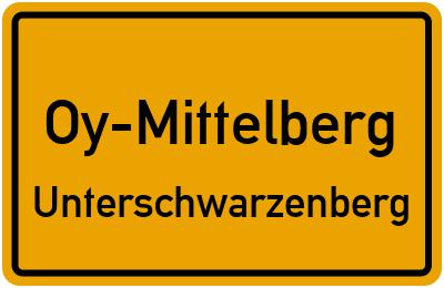 Straßenverzeichnis Oy-Mittelberg Unterschwarzenberg