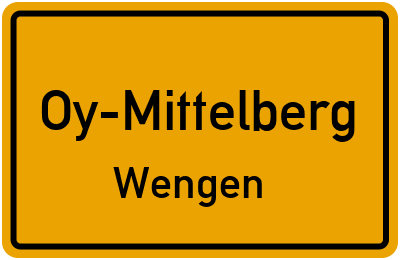 Straßenverzeichnis Oy-Mittelberg Wengen