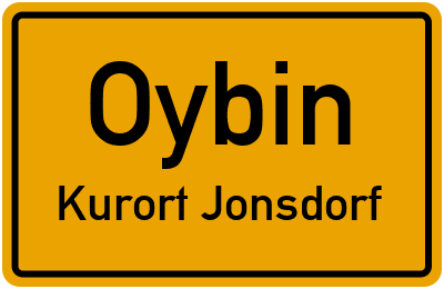 Straßenverzeichnis Oybin Kurort Jonsdorf