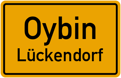 Straßenverzeichnis Oybin Lückendorf