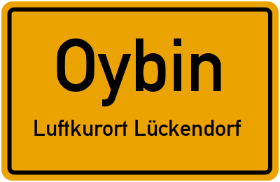 Straßenverzeichnis Oybin Luftkurort Lückendorf