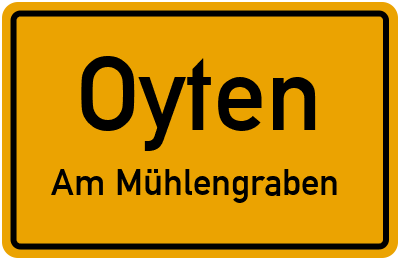 Straßenverzeichnis Oyten Am Mühlengraben