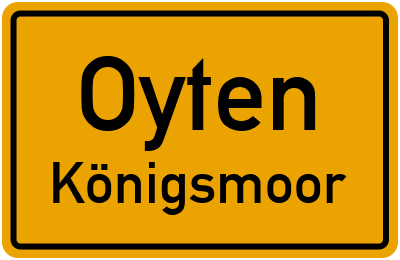 Straßenverzeichnis Oyten Königsmoor