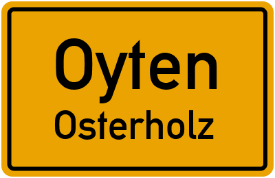 Straßenverzeichnis Oyten Osterholz