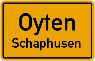 Straßenverzeichnis Oyten Schaphusen