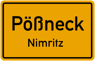 Straßenverzeichnis Pößneck Nimritz