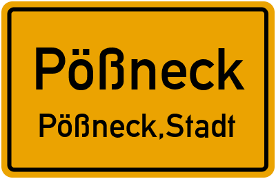 Straßenverzeichnis Pößneck Pößneck,Stadt