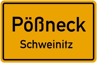 Straßenverzeichnis Pößneck Schweinitz