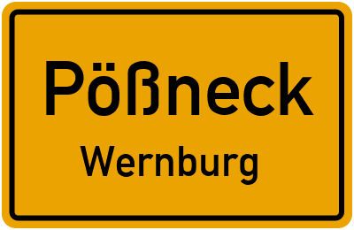 Straßenverzeichnis Pößneck Wernburg