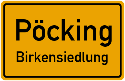 Straßenverzeichnis Pöcking Birkensiedlung