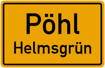 Straßenverzeichnis Pöhl Helmsgrün