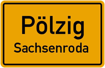 Straßenverzeichnis Pölzig Sachsenroda