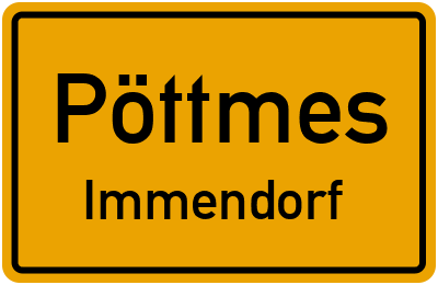 Ortsschild Pöttmes Immendorf