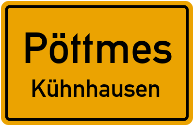 Ortsschild Pöttmes Kühnhausen