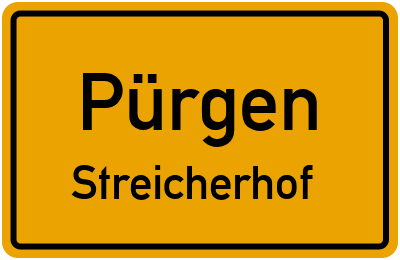Straßenverzeichnis Pürgen Streicherhof