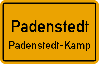 Straßenverzeichnis Padenstedt Padenstedt-Kamp
