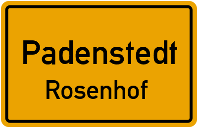 Straßenverzeichnis Padenstedt Rosenhof