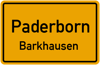 Straßenverzeichnis Paderborn Barkhausen