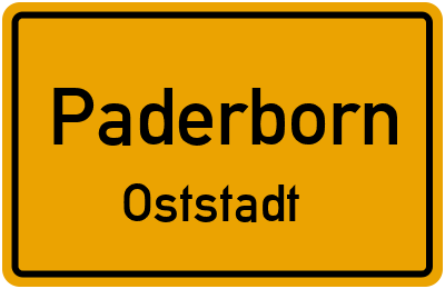 Straßenverzeichnis Paderborn Oststadt