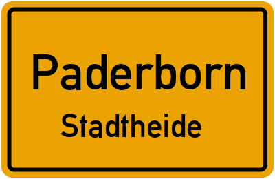 Straßenverzeichnis Paderborn Stadtheide