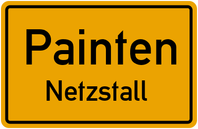Ortsschild Painten Netzstall