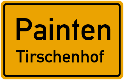 Straßenverzeichnis Painten Tirschenhof