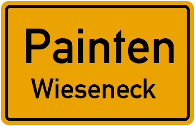 Ortsschild Painten Wieseneck