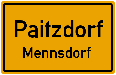Straßenverzeichnis Paitzdorf Mennsdorf