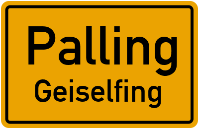 Straßenverzeichnis Palling Geiselfing