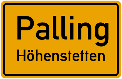 Straßenverzeichnis Palling Höhenstetten