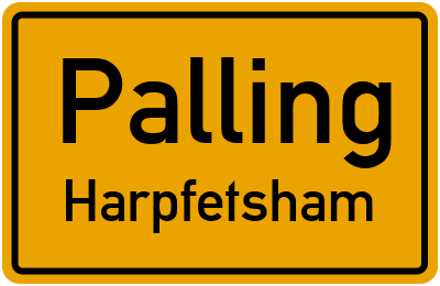 Ortsschild Palling Harpfetsham