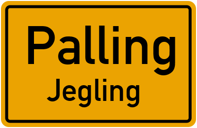 Ortsschild Palling Jegling