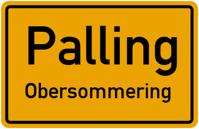 Straßenverzeichnis Palling Obersommering