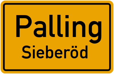 Straßenverzeichnis Palling Sieberöd