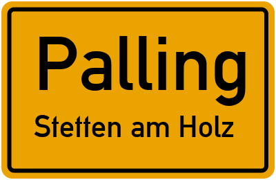 Straßenverzeichnis Palling Stetten am Holz