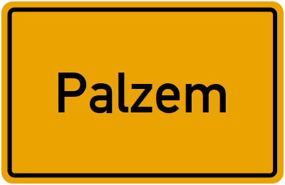 Ortsschild von Gemeinde Palzem in Rheinland-Pfalz