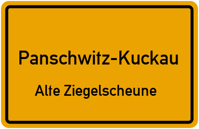 Straßenverzeichnis Panschwitz-Kuckau Alte Ziegelscheune