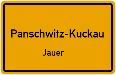 Straßenverzeichnis Panschwitz-Kuckau Jauer