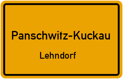 Straßenverzeichnis Panschwitz-Kuckau Lehndorf