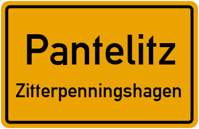 Straßenverzeichnis Pantelitz Zitterpenningshagen