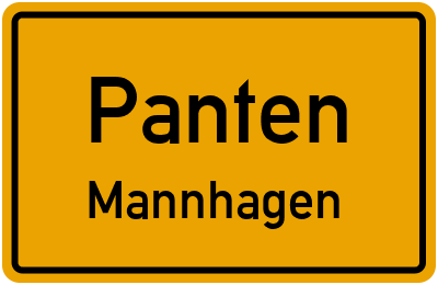 Straßenverzeichnis Panten Mannhagen
