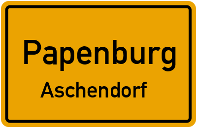 Straßenverzeichnis Papenburg Aschendorf
