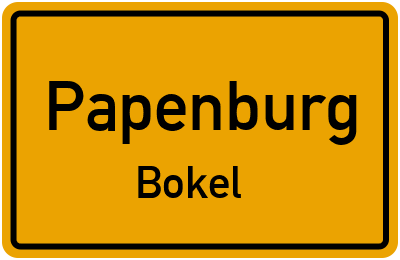 Straßenverzeichnis Papenburg Bokel