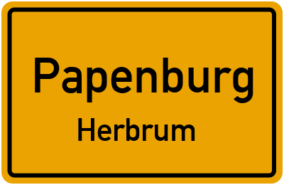 Straßenverzeichnis Papenburg Herbrum